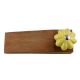 Yellow Crackle Ceramic Wooden Door Stopper